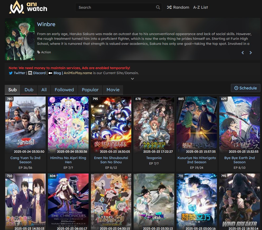 Aniwatch anime streaming